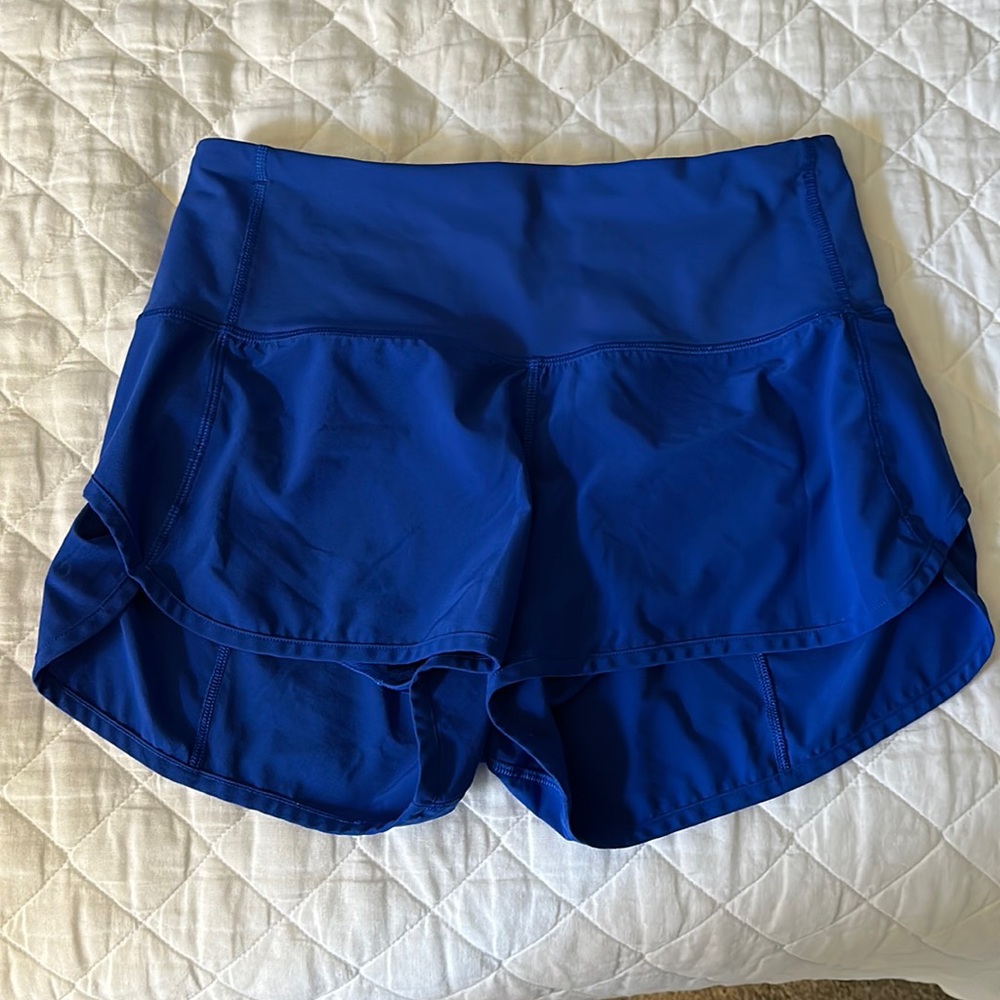 Lululemon high waisted speed up shorts